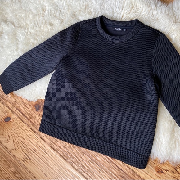 Kate Spade Saturday Mesh Sweatshirt Small Black - Picture 3 of 8